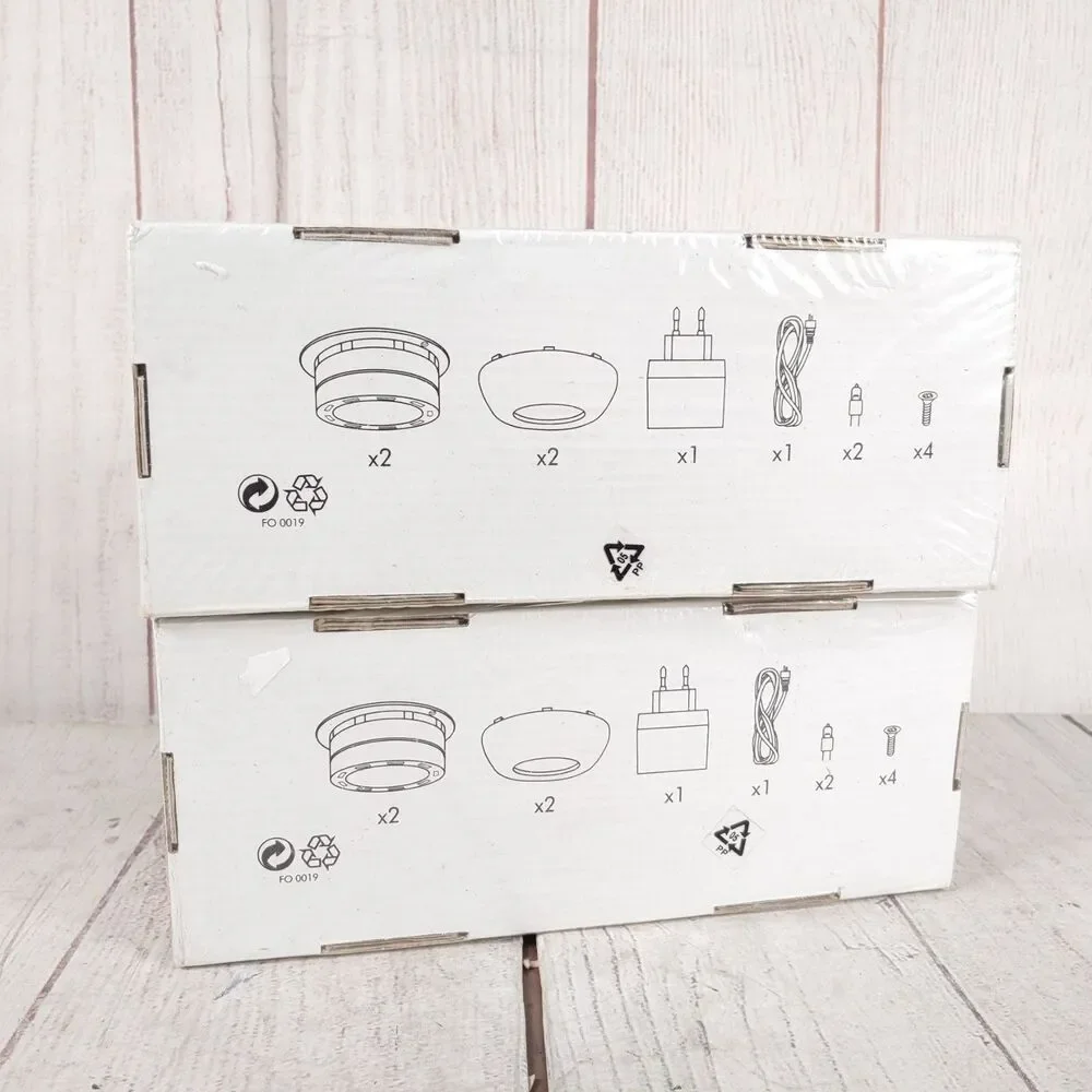 4 TOTAL - New Ikea Non #17796 - Under Counter Cabinet Lights - SEALED 300.274.04